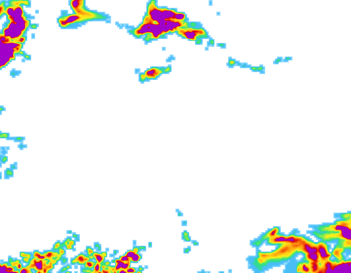 Illustrative processed precipitation weather layer