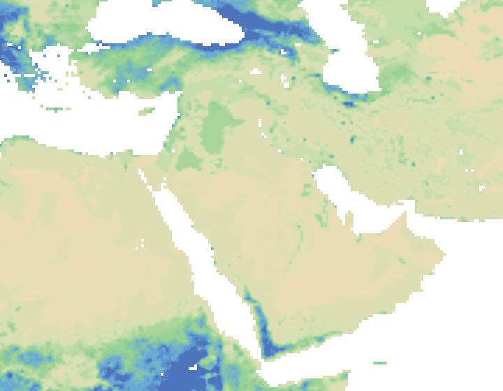Illustrative processed soil moisture weather layer