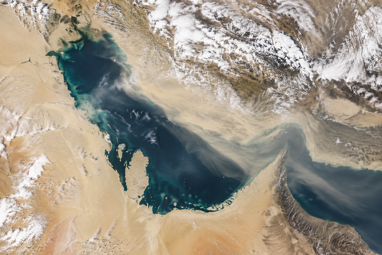 Dust and cloud context from orbit